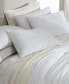 Фото #4 товара Washed Texture Solid Cotton Jacquard 3 Piece Duvet Cover Set, Queen