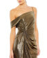 Фото #2 товара Women's Ieena Metallic Off The Shoulder Gown