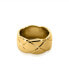 ფოტო #1 პროდუქტის Nneoma 1/2" Ring in 18K Gold- Plated Brass