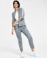 Фото #4 товара Women's Essentials Warm-Up Slim Tapered 3-Stripes Track Pants, XS-4X