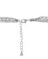 Silver Plated Layered Oval Chain Necklace 15.25", 17.5" and 19.5" + 2" extender