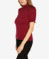 Фото #3 товара Black Label Women's Embellished Puff-Sleeve Sweater
