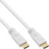 Фото #2 товара InLine High Speed HDMI Cable w/Ethernet - 4K2K - M/M - white - golden contacts - 10m