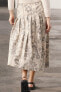 Zw collection jacquard midi skirt