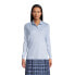 Фото #2 товара Women's School Uniform Tall Long Sleeve Interlock Polo Shirt