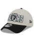 ფოტო #4 პროდუქტის Men's Stone, Black Las Vegas Raiders 2023 NFL Draft 39THIRTY Flex Hat