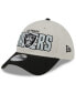 Фото #4 товара Men's Stone, Black Las Vegas Raiders 2023 NFL Draft 39THIRTY Flex Hat