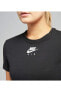 Фото #5 товара Спортивная футболка Nike Air Crop Top черная для женщин