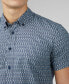 ფოტო #5 პროდუქტის Men's Geo Spot Print Short Sleeve Shirt