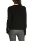 Фото #2 товара Lafayette 148 New York Pleated Front Cashmere Sweater Women's Black L