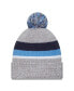 Фото #2 товара Men's Heather Gray Tennessee Titans Cuffed Knit Hat with Pom