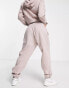 Фото #4 товара Nike Mini Swoosh oversized joggers in taupe