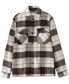 Men's Relaxed-Fit Plaid Fleece-Lined Shirt Jacket