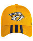 Фото #1 товара Men's Gold Nashville Predators Locker Room Three Stripe Adjustable Hat