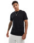 ASOS DESIGN t-shirt in black with Athens back print