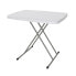 Folding Table White Steel HDPE 76 x 50 x 71,5 cm
