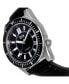 ფოტო #3 პროდუქტის Men Francis Leather Watch - Black, 42mm