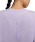 Women's One Relaxed Dri-FIT Short-Sleeve Top Lilac Bloom/black, S - фото #5