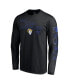 Men's Black Los Angeles Rams Super Bowl LVI Bound Big and Tall Hollywood Action Long Sleeve T-shirt