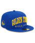 Фото #1 товара Men's Royal Golden State Warriors Big Arch Text 59FIFTY Fitted Hat