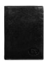 Фото #3 товара Мужское портмоне кожаное черное вертикальное без застежки Factory Price Portfel-CE-PR-PW-004-BTU.30-czarny