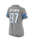 Фото #3 товара Women's Aidan Hutchinson Silver Detroit Lions Game Jersey