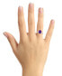 Women's Amethyst (2-1/2 ct.t.w.) and Diamond (1/10 ct.t.w.) Ring in Sterling Silver