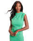 ფოტო #4 პროდუქტის Women's Cowl Neck Ruched Midi Dress