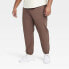 Фото #1 товара Men's Big Utility Tapered Joggers - All in Motion Brown 2XL