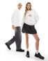 Calvin Klein Jeans archival monologo crew neck sweatshirt in white Hellweiß, L - фото #3