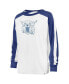 ფოტო #2 პროდუქტის Women's White Distressed Kentucky Wildcats Premier Caribou Long Sleeve T-shirt