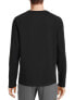 Athletic Works T-Shirt Men's 5XL Black Polyester Stretch Round Neck Long Sleeve