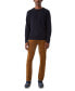 ფოტო #2 პროდუქტის Men's Textured Crewneck Long Sleeve Sweater