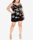 ფოტო #3 პროდუქტის Plus Size Nicole Print Cami