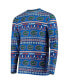 ფოტო #4 პროდუქტის Men's Royal Florida Gators Ugly Sweater Knit Long Sleeve Top and Pant Set