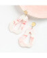 Фото #2 товара Women's Marble Drop Earrings