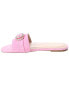 Stuart Weitzman Crystal Buckle Suede Slide Women's