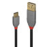 Фото #5 товара Lindy 0.15m USB 2.0 C to A AdapterCable - Anthra Line - 0.15 m - USB A - USB C - USB 2.0 - 480 Mbit/s - Black - Grey