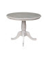 36" Round Top Pedestal Table - 28.9"H - фото #2