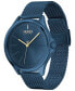 ფოტო #2 პროდუქტის Men's #Smash Blue Stainless Steel Mesh Bracelet Watch 43mm
