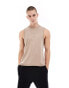 Фото #1 товара ASOS 4505 cotton drop arm hole tank with quick dry in washed sand