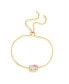 ფოტო #1 პროდუქტის Sanrio Officially Licensed Authentic Pave Hello Kitty Face Lariat Bracelet