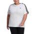ფოტო #1 პროდუქტის ADIDAS Essentials Slim 3 Stripes Big short sleeve T-shirt
