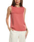 Фото #1 товара Theory Straight Shell Silk Tank Women's Pink P