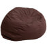 Фото #1 товара Oversized Solid Brown Bean Bag Chair
