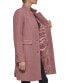 Фото #2 товара DKNY Single Breasted Boucle Walker Coat Rosewood XXL