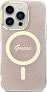 Guess Guess GUHMP15LH4STP iPhone 15 Pro 6.1" rózowy/pink hardcase IML 4G MagSafe