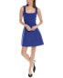Фото #1 товара Theory Square Neck Mini Dress Women's Blue M