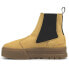 Фото #3 товара Puma Mayze Chelsea Platform Suede Womens Beige Casual Boots 38282904