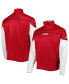Men's Crimson Indiana Hoosiers AEROREADY Knit Quarter-Snap Jacket